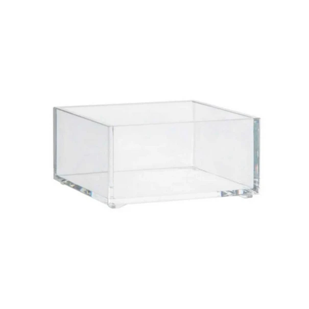 Органайзер для мелочей 5Five квадрат, 9.65x9.65x4.8 см, пластик, прозрачный