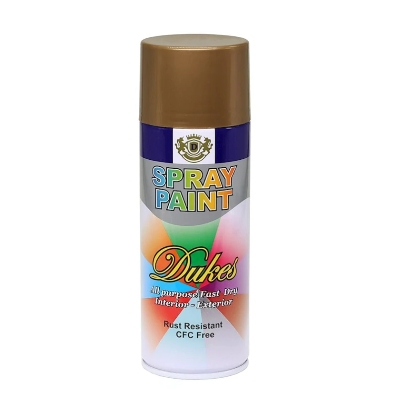 Аэрозольная краска Dukes Spray Paint 17, золотистая, 400 мл Аэрозольная краска Dukes Spray Paint 17, золотистая, 400 мл