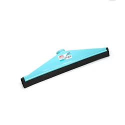 Насадка для швабры Flosoft, пластик, 34 см, голубая/черная