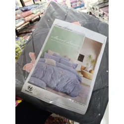 Комплект постельного белья MiraNova CTS-014, простыня 160х220 см, пододеяльник 160х220 см, наволочка 70х70 см, односпальный, хлопок, разноцветный