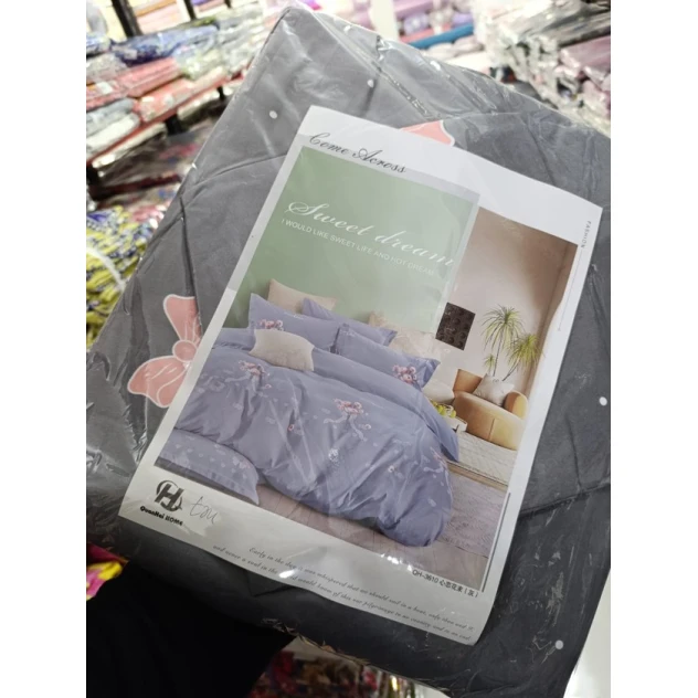 Комплект постельного белья MiraNova CTS-014, простыня 160х220 см, пододеяльник 160х220 см, наволочка 70х70 см, односпальный, хлопок, разноцветный