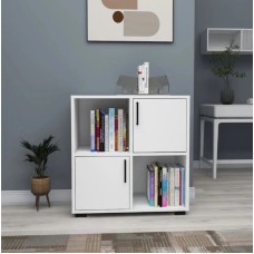 Komod Ev Plus Blanco, LDSP, ağ, 75x72x35 sm