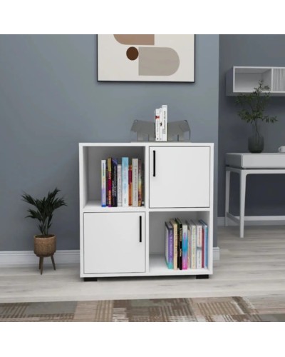 Komod Ev Plus Blanco, LDSP, ağ, 75x72x35 sm