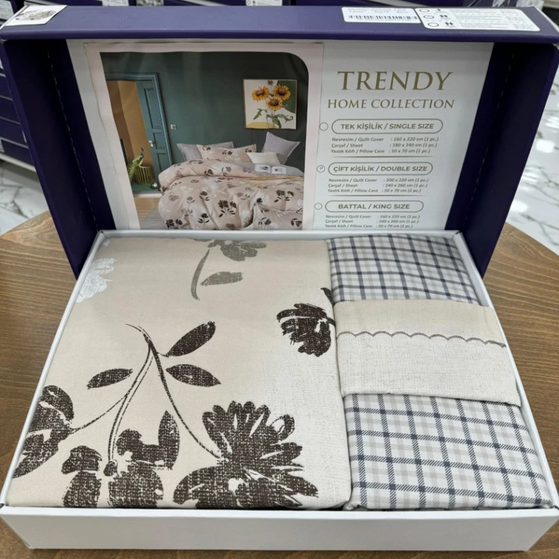 Комплект постельного белья MiraNova SF-644, хлопок, семейный, разноцветный, пододеяльник 160х220/2 шт, простыня 240x260 см, наволочки 50х70 см/2 шт