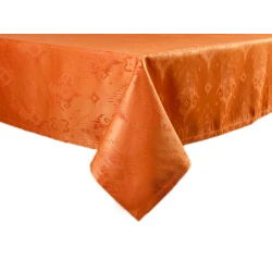 Скатерть Porland Arabesque 04STY007156, прямоугольная, хлопок, 150x250 см, оранжевый