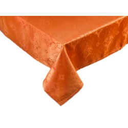 Скатерть Porland Arabesque 04STY007156, прямоугольная, хлопок, 150x250 см, оранжевый