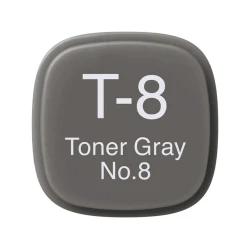 Маркер Copic Classic, T-8, Toner Gray, No.8, двусторонний, серый