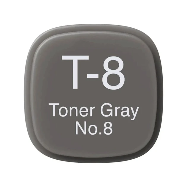 Маркер Copic Classic, T-8, Toner Gray, No.8, двусторонний, серый