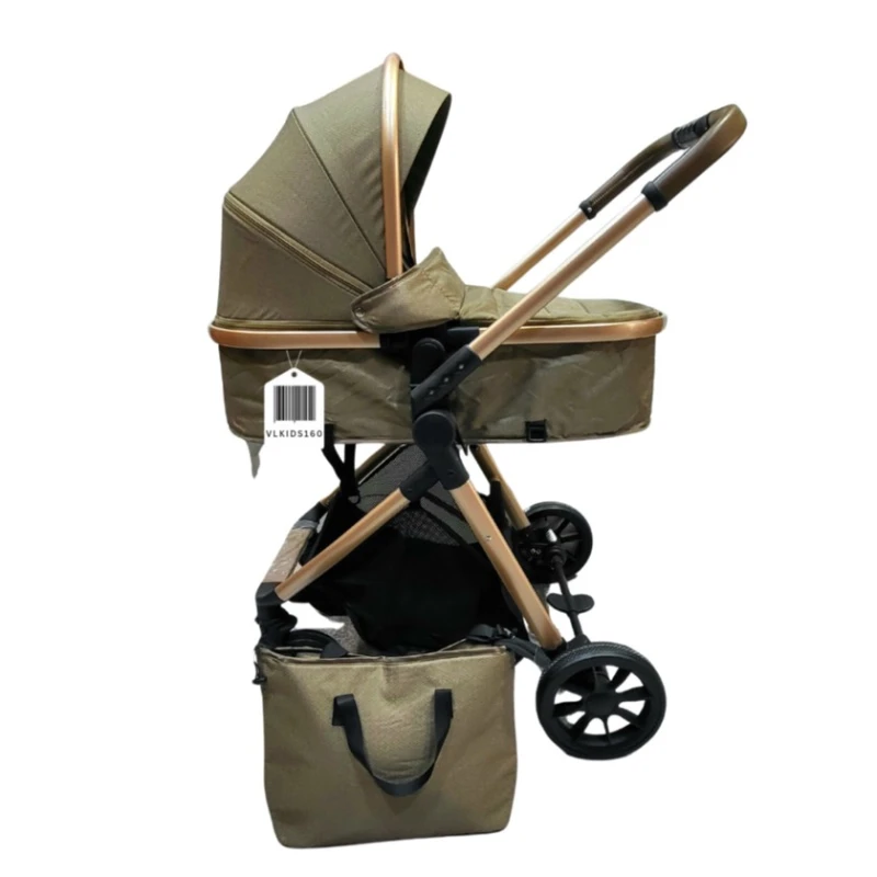 Детская коляска Kidilo VL-KIDS-160, зеленая