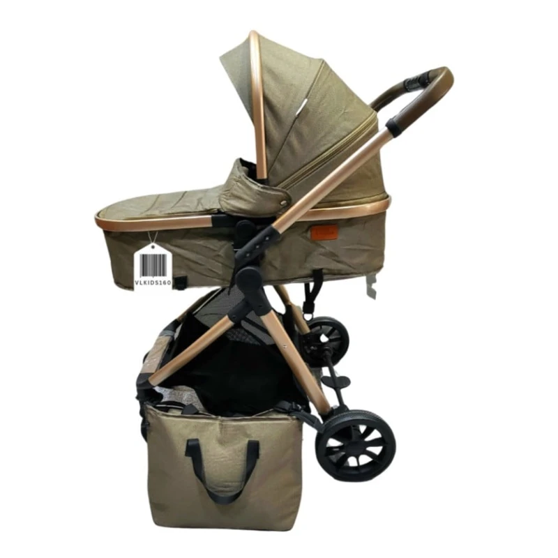 Детская коляска Kidilo VL-KIDS-160, зеленая