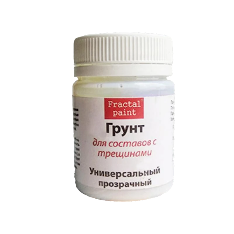 Грунт Fractal Paint универсальный прозрачный для составов с трещинами, 25 мл Грунт Fractal Paint универсальный прозрачный для составов с трещинами, 25 мл