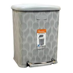 Мусорное ведро HomeKet, с педалью, пластик, серое, 7 л Мусорное ведро HomeKet, с педалью, пластик, серое, 7 л