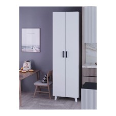 Lay açılan şkaf Ev Plus Kozy 12115634, LDSP, ağ, 32х49х175 sm