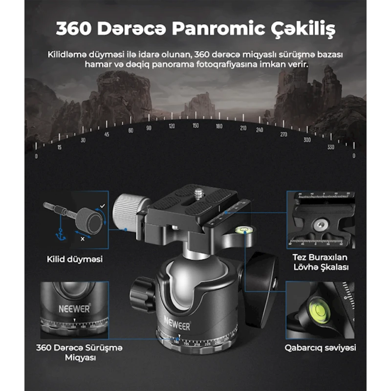 Головка Neewer GM-MT GM36 Головка Neewer GM-MT GM36