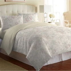 Комплект постельного белья Giltex Весна, пододеяльники 2 шт 160х220 см, простыня 240х260 см, наволочки 2 шт 50х70 см, семейный, ранфорс, кремовый