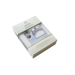 Комплект постельного белья Giltex Весна, пододеяльники 2 шт 160х220 см, простыня 240х260 см, наволочки 2 шт 50х70 см, семейный, ранфорс, кремовый