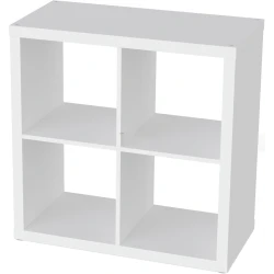 Полка Mio Tesoro Фора 4, ДСП/ХДФ, белый, 77x77x38 см