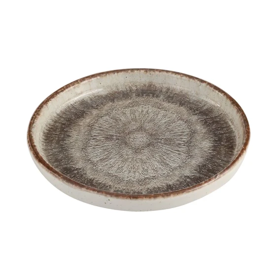 Тарелка Porland Stoneware 04SWA000003, керамогранит, коричневая, 27 см Тарелка Porland Stoneware 04SWA000003, керамогранит, коричневая, 27 см