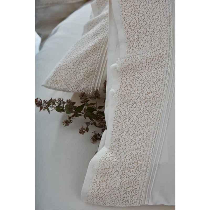 Yataq dəsti Grazie Home Moena, yorğan üzü 200x220 sm, mələfə 240х260 sm, 4 əd yastıq üzü 50х70 sm, avro, lüks-satin/pambıq, krem Yataq dəsti Grazie Home Moena, yorğan üzü 200x220 sm, mələfə 240х260 sm, 4 əd yastıq üzü 50х70 sm, avro, lüks-satin/pambıq, krem