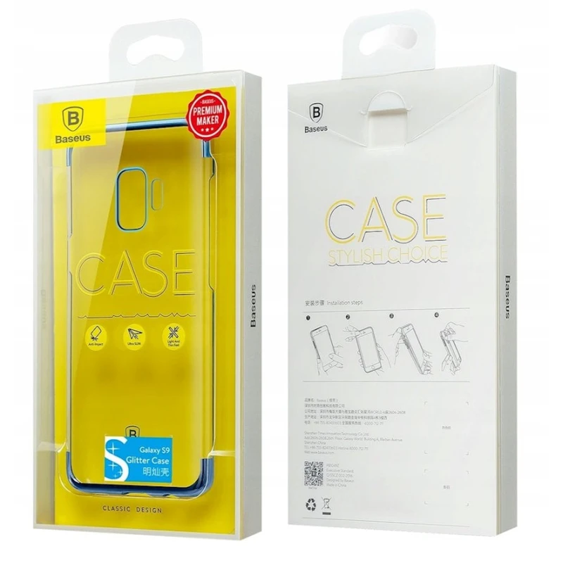 Чехол Baseus Glitter Series Blue для Samsung Galaxy S9
