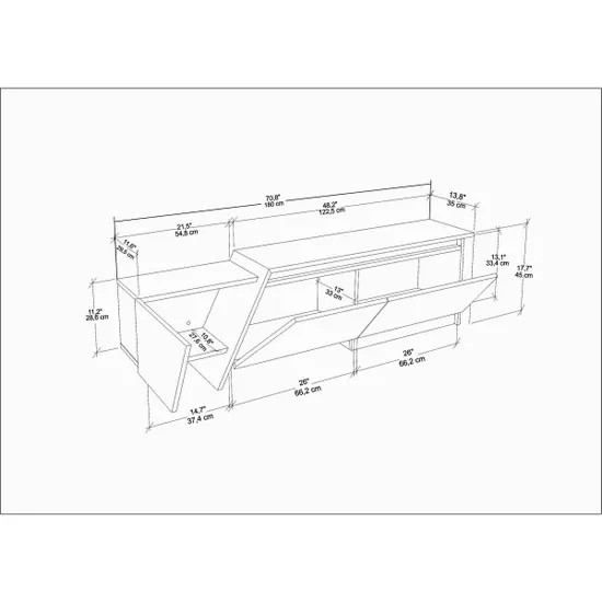 Тумба под ТВ Elegant Wood ZARR181 Тумба под ТВ Elegant Wood ZARR181