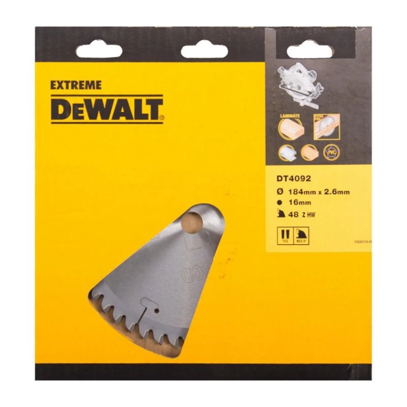 Пильный диск DeWALT DT4092 184x2.6x16 мм 48T Пильный диск DeWALT DT4092 184x2.6x16 мм 48T
