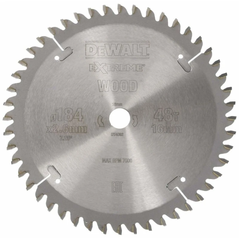 Пильный диск DeWALT DT4092 184x2.6x16 мм 48T Пильный диск DeWALT DT4092 184x2.6x16 мм 48T