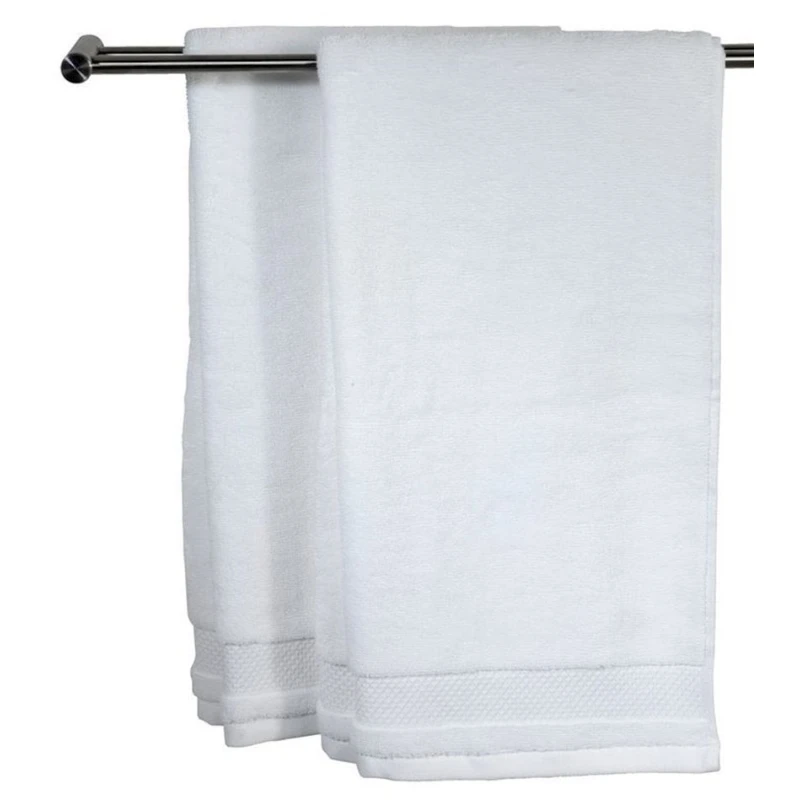 Полотенце для рук JYSK Nora By Kronborg, 50x100 см, хлопок, белый