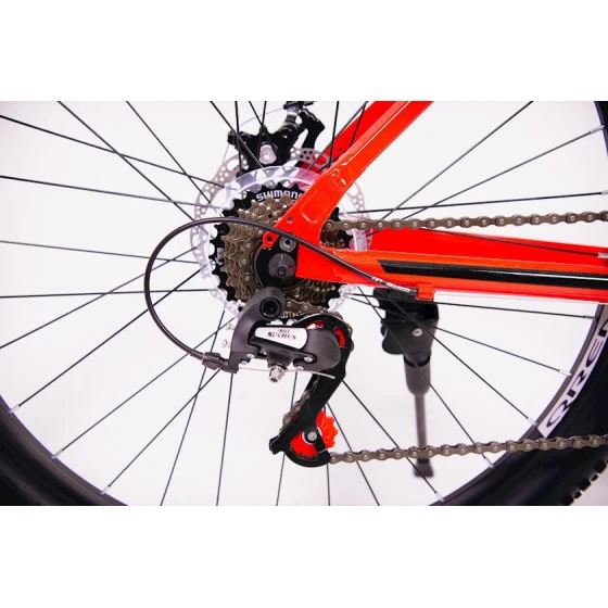 Dağ velosipedi Qremin ELF 21s qırmızı, alüminium ərintisi