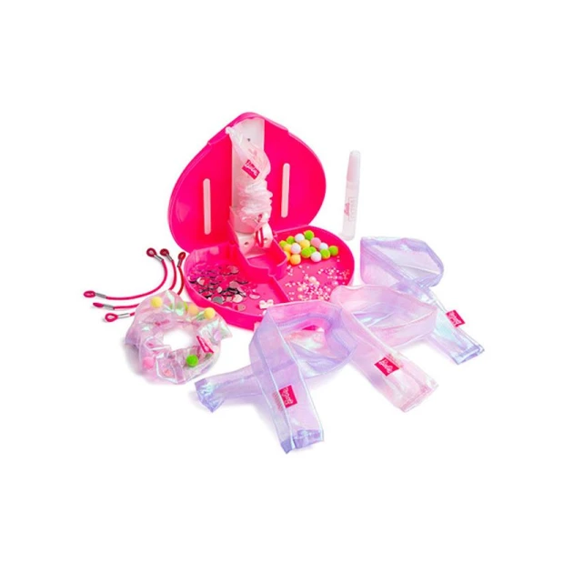 Набор для изготовления резинок для волос Barbie Extra Scrunchie Maker, 3+ лет Набор для изготовления резинок для волос Barbie Extra Scrunchie Maker, 3+ лет