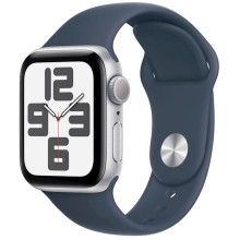 Ağıllı saat Apple Watch SE 2 2023 40mm Silver Aluminum Case with Storm Blue Sport Band