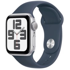 Ağıllı saat Apple Watch SE 2 2023 40mm Silver Aluminum Case with Storm Blue Sport Band
