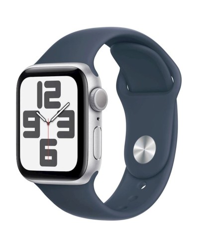 Ağıllı saat Apple Watch SE 2 2023 40mm Silver Aluminum Case with Storm Blue Sport Band