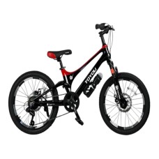 Uşaq velosipedi smr452, qara/qırmızı