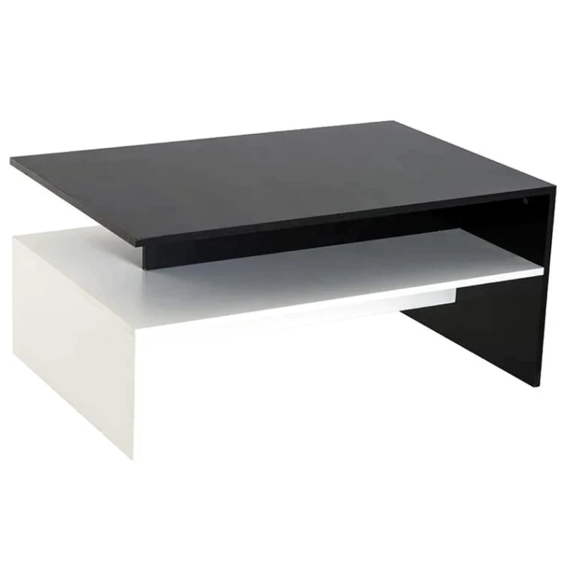 Журнальный стол Ev Plus ev_12116076, ЛДСП, черно-белый, 118.3x50x44.5 см Журнальный стол Ev Plus ev_12116076, ЛДСП, черно-белый, 118.3x50x44.5 см