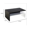 Журнальный стол Ev Plus ev_12116076, ЛДСП, черно-белый, 118.3x50x44.5 см Журнальный стол Ev Plus ev_12116076, ЛДСП, черно-белый, 118.3x50x44.5 см