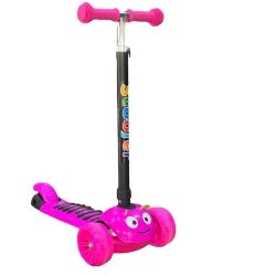 Детский самокат трехколёсный Scooter HH-2H-3, до 7 лет, розовый Детский самокат трехколёсный Scooter HH-2H-3, до 7 лет, розовый