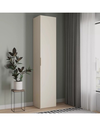 Şkaf Art Mebel 13, 210x50x45 sm, laminat, krem
