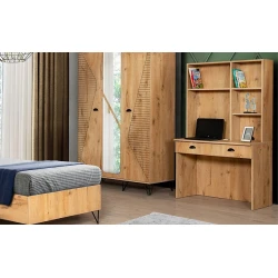 Kompüter masası Woodpecker Alfa, 102x170x52 sm, qəhvəyi