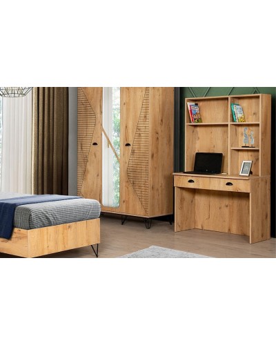 Kompüter masası Woodpecker Alfa, 102x170x52 sm, qəhvəyi