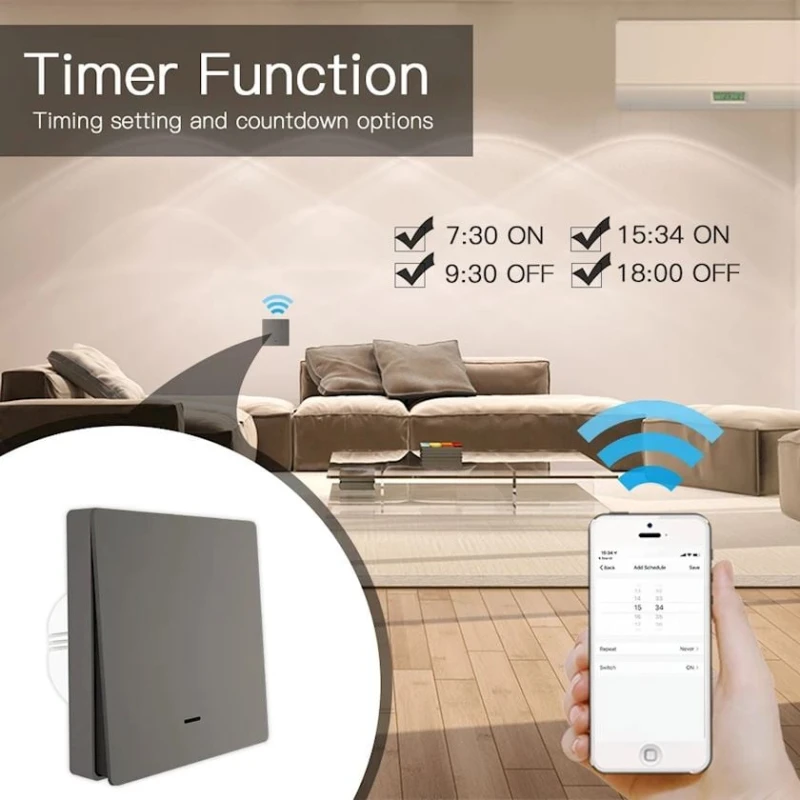 Умный выключатель Moes 1 кнопка Gang Smart Switch