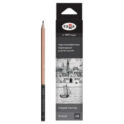 Графитовый карандаш Гамма Старый мастер 6B, 2.8 мм
