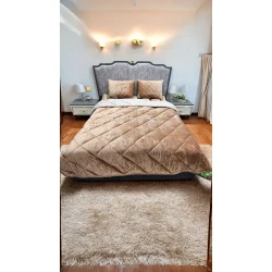 Yorğan Luxe Cotton Lu-xe-000624, 155x255 см, полутораспальное, всесезонное, велюр, золотистый Yorğan Luxe Cotton Lu-xe-000624, 155x255 см, полутораспальное, всесезонное, велюр, золотистый