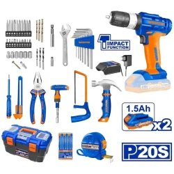 Набор инструментов с шуруповертом Wadfow WDT1B119, 119 шт