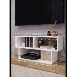 TV üçün tumba 3563_LETNEWTumHome1Wh, LDSP, ağ, 44.8x28x70 sm