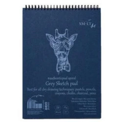 Альбом SM-LT Sketch Pad для графики, Authentic Grey, А5, 180г, 20 листов