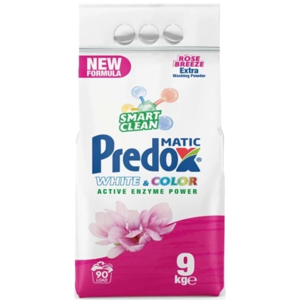 Yuyucu toz Predox Rose Breeze ağ və rəngli paltarlar üçün, avtomat, 9 kq