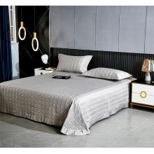 Dəst MiraNova SF-773, satin, ikinəfərlik, boz, örtük 250х250 sm, yastıq üzü 60х80 sm/2 əd