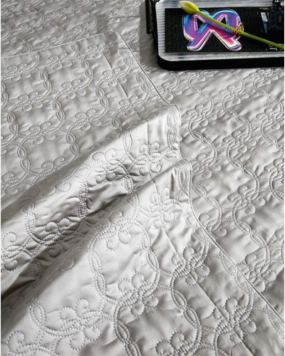 Dəst MiraNova SF-773, satin, ikinəfərlik, boz, örtük 250х250 sm, yastıq üzü 60х80 sm/2 əd