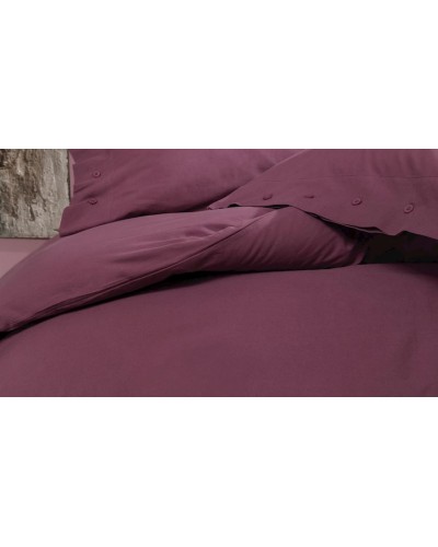 Yataq dəsti Yataş Plain XL, yorğan üzü 220x240 sm, mələfə 180x200 sm, yastıq üzü 50x70 sm (2 əd), ikinəfərlik, pambıq, tünd qırmızı